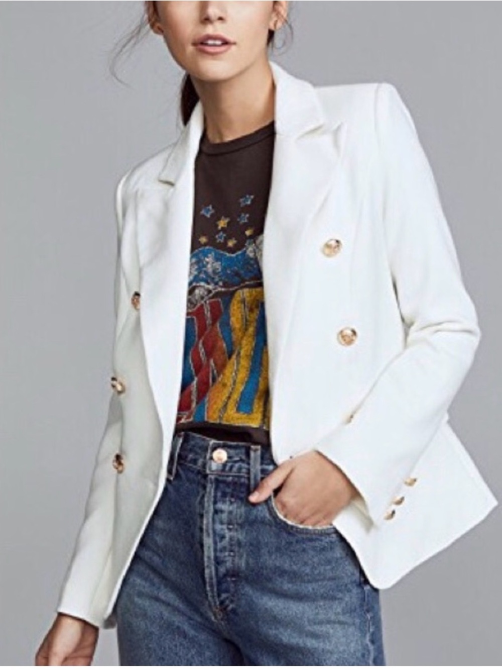 NWT Lioness Revolve Palermo Blazer White Size Small